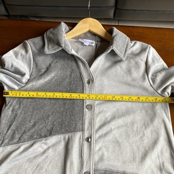 NEON BUDDHA Good Cheer Shirt Cotton/Poly Velour Size Medium/Large Grey Pallet - Picture 8 of 16